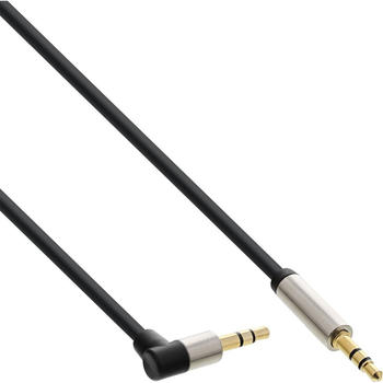 InLine 10 m Klinke Kabel gewinkelt Stereo Stecker 3,5 mm extra dünn