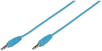 Vivanco Klinke Audio Anschlusskabel [1x Klinkenstecker 3.5 mm - 1x Klinkenstecker 3.5 mm] 1 m Blau