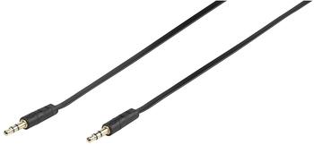 Vivanco Stereo Klinkenkabel (AUX Kabel, Audio Kabel Flachband 3,5 mm auf 3,5 mm)