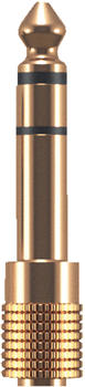Oehlbach 35021 Audioadapter 3,5 mm Klinkenbuchse auf 6,3 mm Klinkenstecker | Stereo | vergoldet | perfekte Kontaktsicherheit