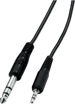 Monacor ACS-2635 Audio-Verbindungskabel konfektioniert mit 3,5-mm-Klinkenstecker und 6,3-mm-Klinkenstecker