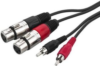 Monacor Audio Kabel (Cinch (M) XLR (F) 3,00 MT mca-327j