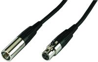 Monacor MCM-500/SW XLR Kabel [1x Mini-XLR-Stecker - 1x Mini-XLR-Buchse] 5m Schwarz