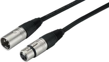 Monacor MECN-1500/SW XLR Kabel 15m schwarz Ø 6,5mm Geräte- Verbindungs-und Mikrofon-Verlängerungskabel