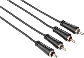 Hama 00122272 Audio-Kabel 2 Cinch-Stecker - 2 Cinch-Stecker 1,5 m (Schwarz)
