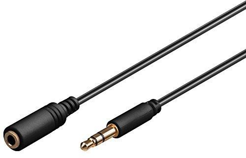 Goobay Audio Verlängerungskabel 3-polig slim 3,5 mm Stecker > 3,5 mm Buchse