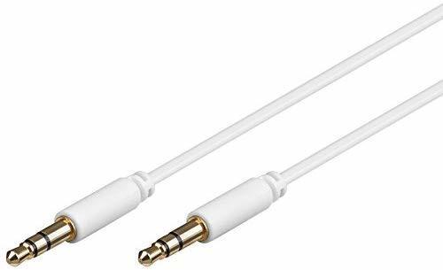 Goobay Audio-Video-Kabel 1 m 3-polig slim 3,5 mm Stereo-Stecker > 3,5 mm Stereo-Stecker