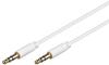 Goobay Audio-Video-Kabel 3 m 3-polig slim 3,5 mm Stereo-Stecker > 3,5 mm Stereo-Stecker