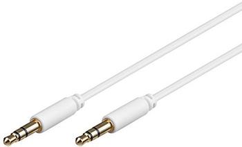 Goobay Audio-Video-Kabel 3 m 3-polig slim 3,5 mm Stereo-Stecker > 3,5 mm Stereo-Stecker