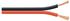 Goobay Lautsprecherkabel rot/schwarz CCA 100 m Spule, Querschnitt 2x 4,0 mm²
