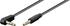 0,5m: Goobay Audio-Video-Kabel 3-polig slim 90° 3,5 mm