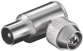 Goobay Koax Winkel-Stecker (Metall) mit SchraubbefestigungZum Anschluss an ein Koaxkabel