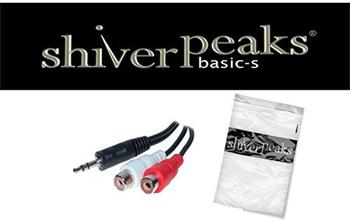 Shiverpeaks BASIC-S Audiokabel, 2 x Cinchkupplung - 3,5 mm Klinkenstecker, 0,2 m