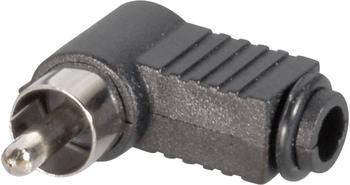 BKL Electronic Cinch-Stecker Schwarz Gewinkelt