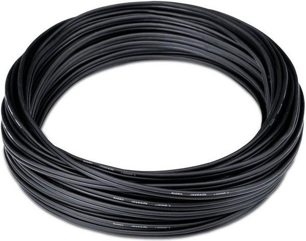 Teufel 15m Lautsprecher-Kabel C1015S 1 qmm, Schwarz/Weiß