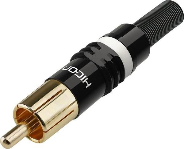 Sommer Cable Hicon Cinch-Stecker, gerade Polzahl: 2 Schwarz