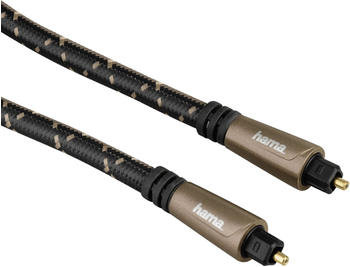 Hama Audio-Lichtleiter-Kabel, ODT-Stecker (Toslink), Metall, 0,75 m