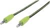 Manhattan Premium - Audiokabel - 28 AWG - Stereo 3,5 mm (M) - Stereo 3,5 mm (M) - 1,0m - Schwarz, grün (352840)