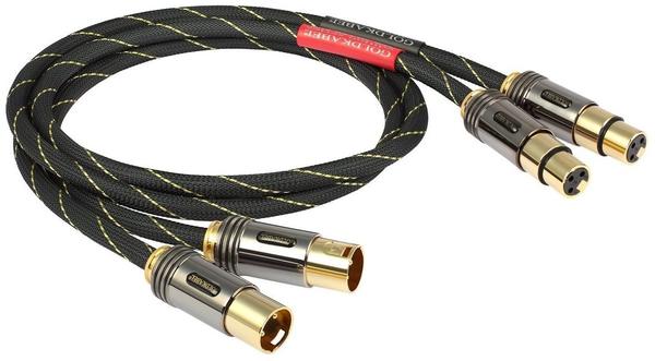 Goldkabel Edition XLR Stereo Silber 0.50m