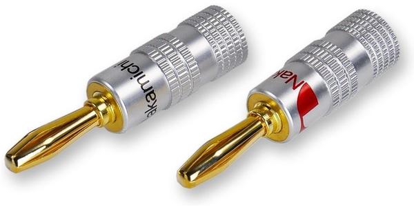 Nakamichi Bananenstecker 24K vergoldet 12 Stück