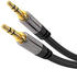 KabelDirekt Aux Kabel - Audio Stereo Klinke 3.5mm - PRO Series 0,5m