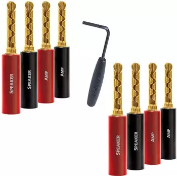AudioQuest SureGrip 100 BFA/Banana (Gold) 8