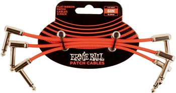 ERNIE BALL Red Flat Ribbon Patch Cable 6 inch