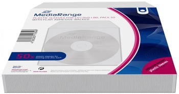 MediaRange CD Plastikhüllen (50) klar BOX164 mit Lasche + klebende Rückseite MediaRange CD Plastikhüllen (50) klar BOX164 mit Lasche + klebende Rückseite