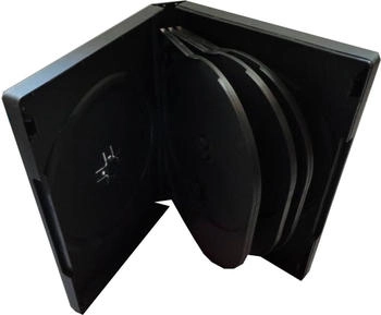 MediaRange 10x 8fach 8er DVD CD Box Hüllen black