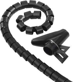 Hama Flexibler Spiral-Kabelschlauch universal 20 mm 2,5 m Schwarz