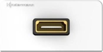 Kindermann 7456-542 Konnect Desgin-HDMI Anschlussblende mit Kabelp. w/RAL 9010 (7456000542)