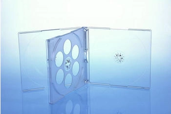 Livepac Office CD/DVD Jewelcase 4fach 4er / Hüllen für 4 Disc / glasklar/transparent