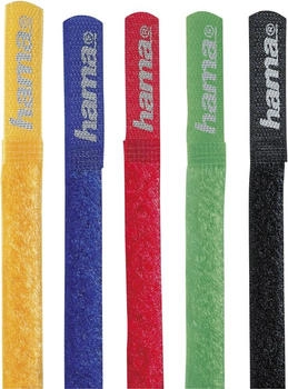 Hama 5 Klettkabelbinder farbsortiert