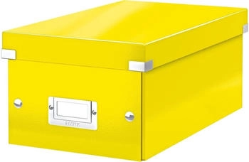 Leitz Ablagebox DVD gelb Packung mit 6 Stück 6042-00-16