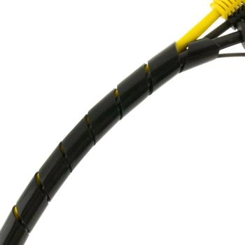 Seki 15537 Spiralband 6-60mm 10 Meter Schwarz Flexibler Kabelschlauch Spiralschlauch