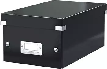 Leitz Aufbewahrungsbox Ablagebox Click & Store DVD schwarz (6 Stück)