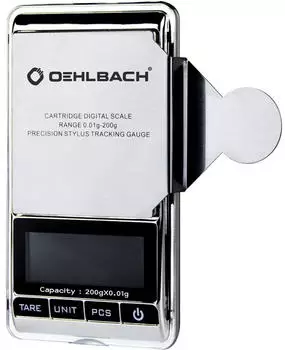 Oehlbach Tracking Force Tonarm Scales - Precise Digital Scale with High Accuracy (0.01 g) for Pickup/Tonarm - Stainless Steel Front (D1C2610)