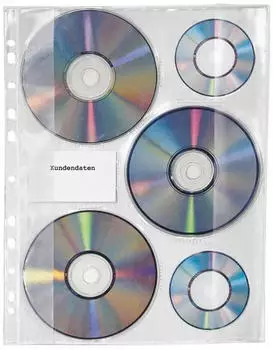 VELOFLEX CD/DVD H&uuml;llen DIN A4 4359000