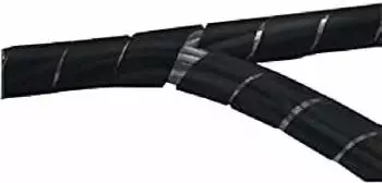 Nedis Spiralschlauch Kabelbinder Kabelschlauch Kabelschutz 10Meter transparent schwarz