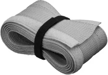 Goobay Kabelschlauch 40 mm x 1,8 m Gewebeschlauch flexibel Klettverschluss grau
