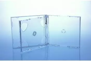 Livepac Office CD/DVD Jewelcase 3fach 3er / Hüllen für 3 Disc/glasklar/transparent