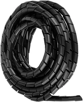 REV-Ritter 0518269555 Kablkanal Spiral-Kabelschlauch offen schwarz
