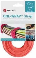 Velcro Klettkabelbinder One Wrap Strap 20 x 200 mm, orange, 25 St&uuml;ck -...