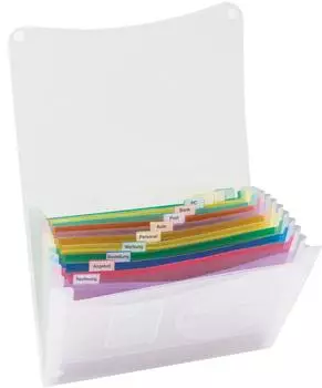 Soennecken Fächertasche 370682300 DIN A4 Anzahl der Fächer:13 Transluzent 1St.