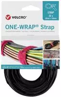 Velcro Klettkabelbinder One Wrap Strap 20 x 330 mm, schwarz, 25 St&uuml;ck -...