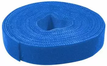 LogiLink Kabelbinder aus Klettband 4m blau
