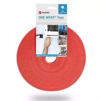 Velcro One Wrap&reg; Band 20mm breit, orange, 25m (VEL-OW64150)