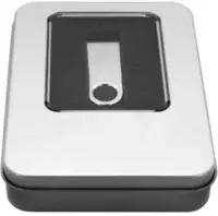 MediaRange USB-Stick-H&uuml;lle Aluminium Silber Wasserresistent Outdoor-Use Schutz...
