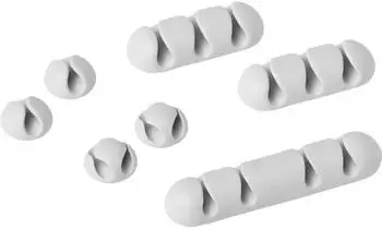 DURABLE Kabelhalter CAVOLINE Clip Mix Grau 7 St&uuml;ck