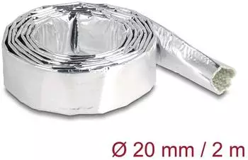 DeLock Kabelschlauch aus Glasfasergeflecht 2m x 20mm